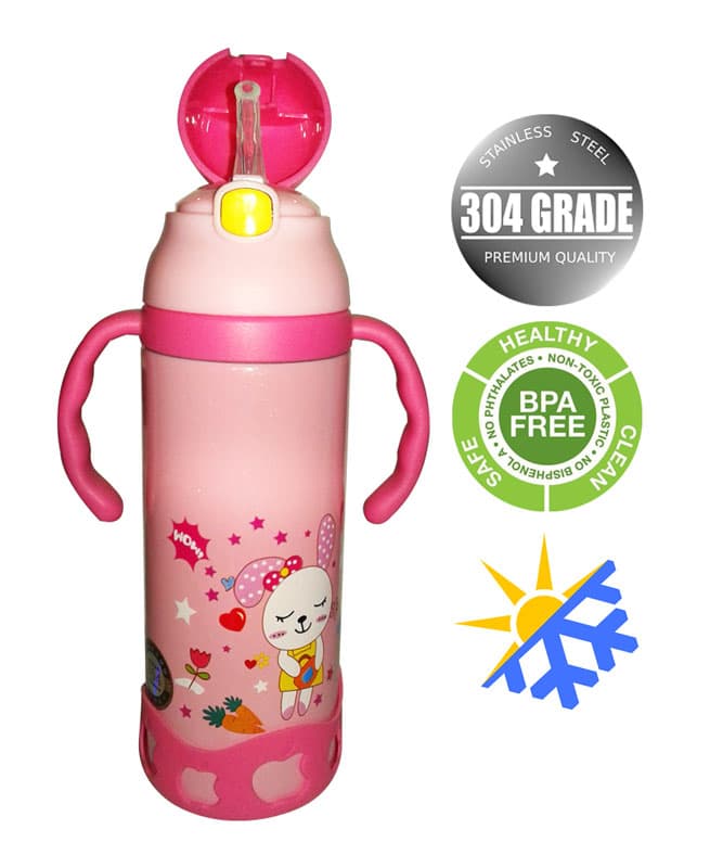 Stainless Steel Double Wall Kid's Water Bottle - 500ml