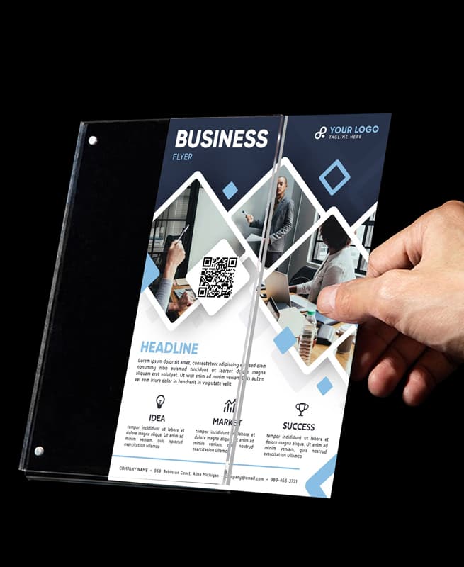 Display Stand Holder (A4) L-Type Strong Magnetic Sign