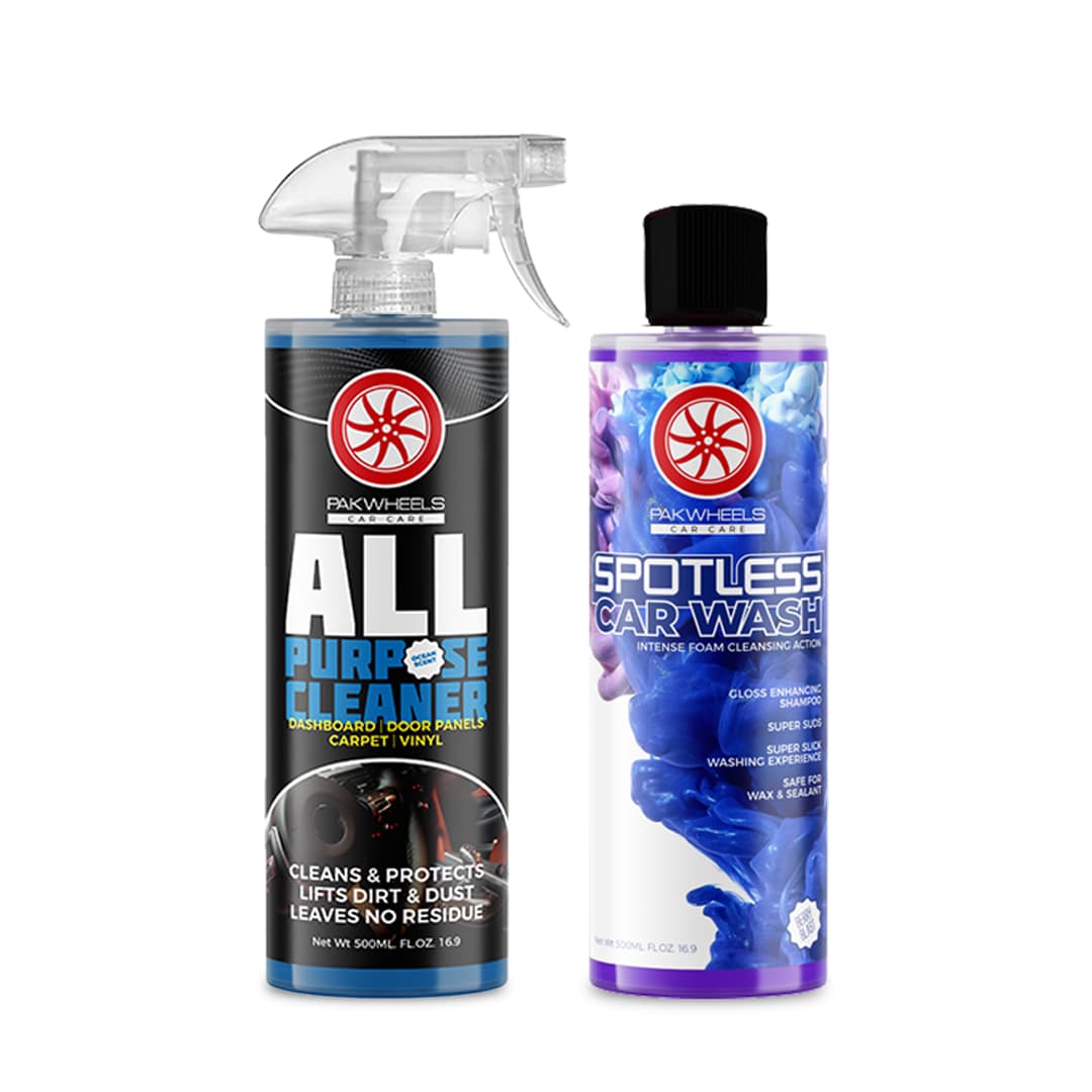 PakWheels All Purpose Cleaner & Spotless Car Wash Shampoo - Pack of 2