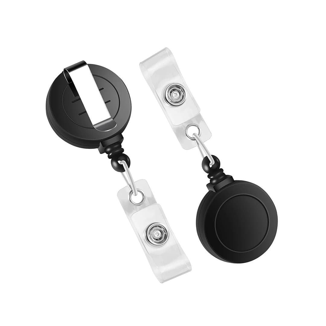 Round Shape Yo-Yo Retractable Key Ring for ID Card Holder