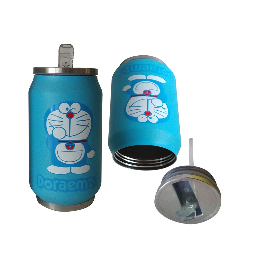 Stainless Steel Vacuum Water Bottle - Doraemon - 300ML