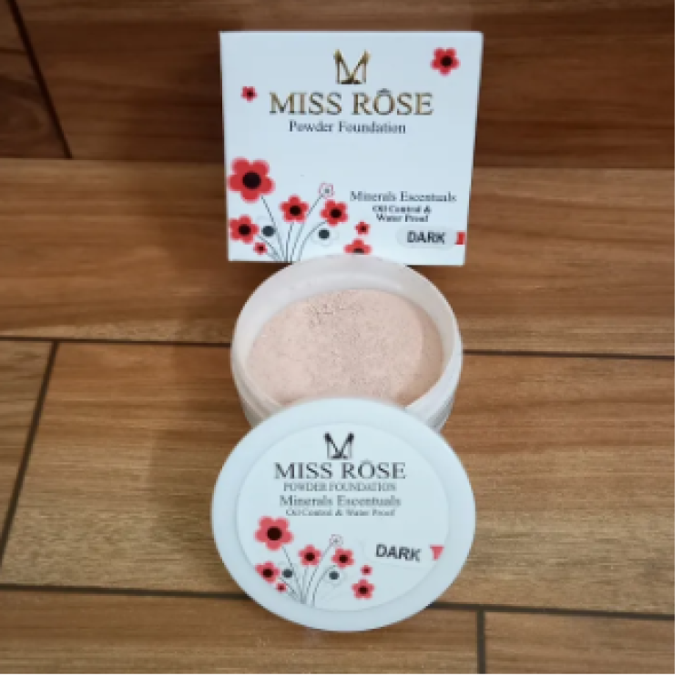 Miss Rose – Foundation Base Loose Powder 3D – Oil Control waterproof