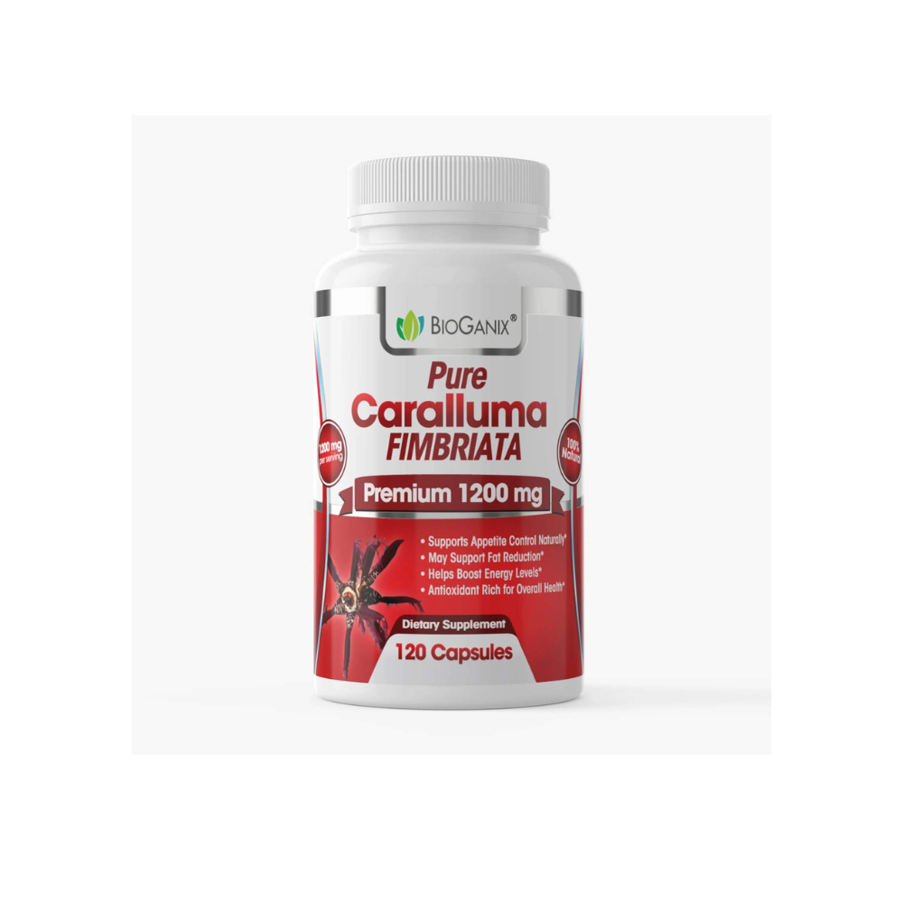 Pure Caralluma Fimriata Premium Dietary Supplement 1200Mg - 120 Capsules