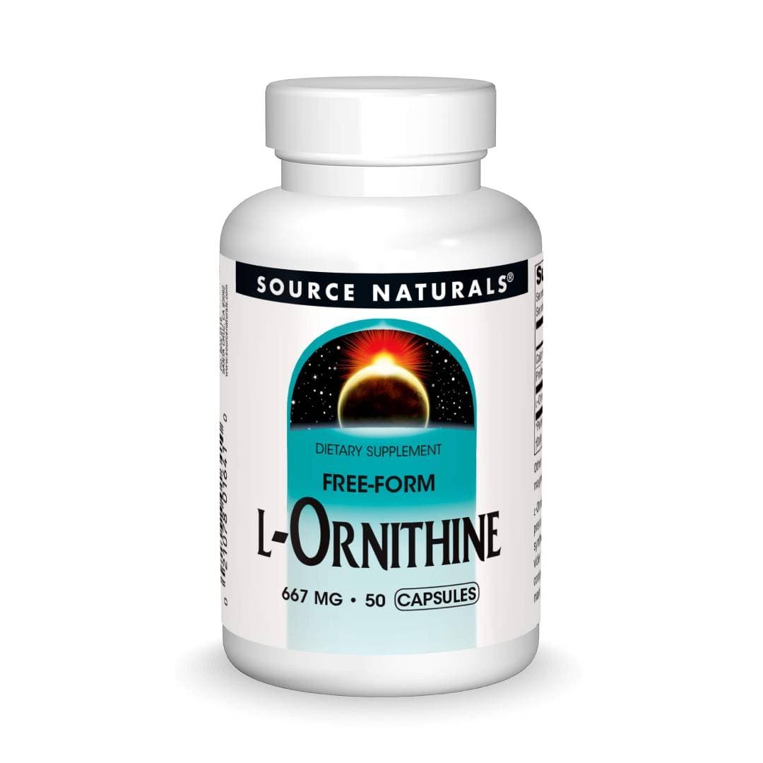 L-Ornithine Free Form Amino Acid Supplement 667 mg - 50 Capsules