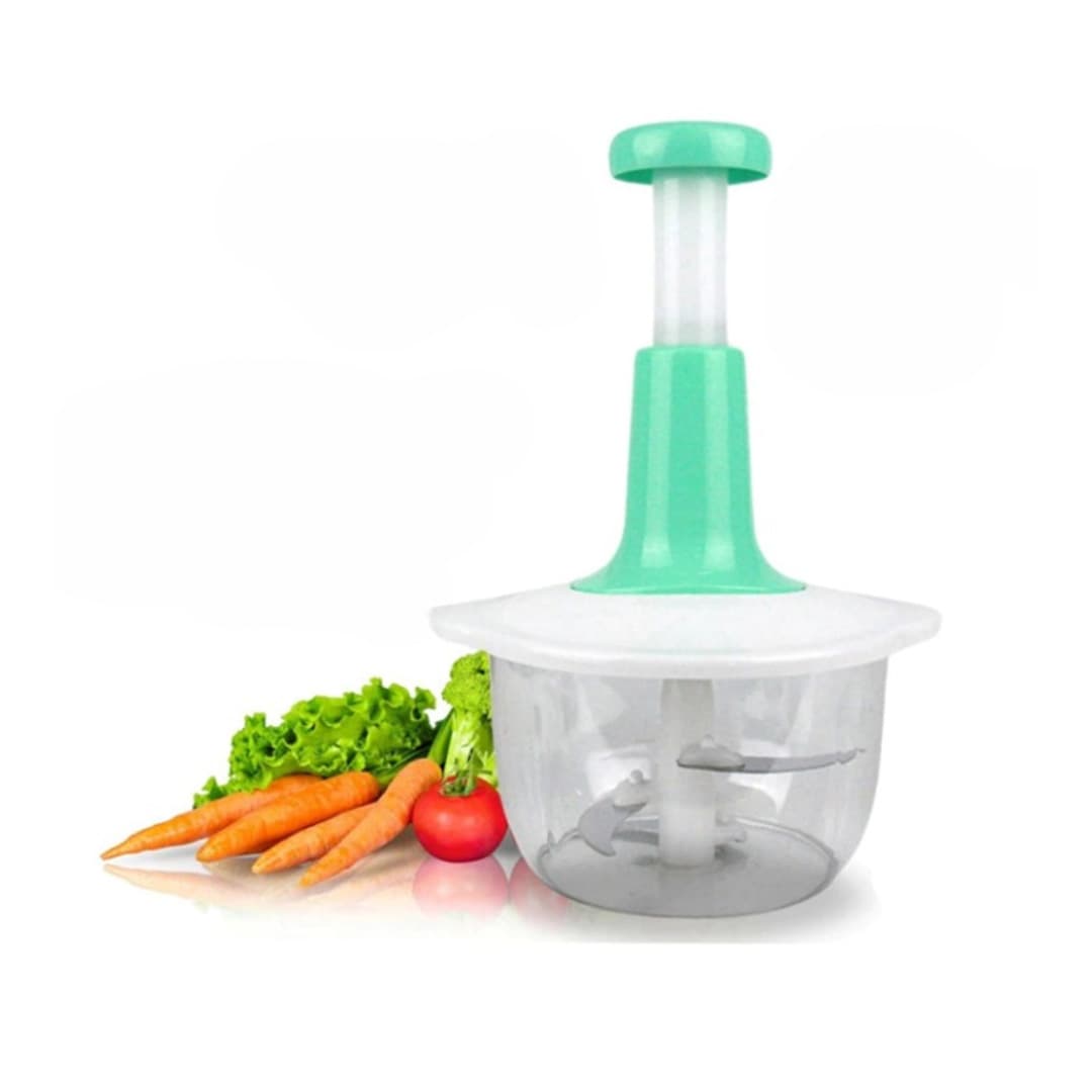 Hand Chopper Multi Function Hand Pushing Cooker 3 Blades_ 2 Liter