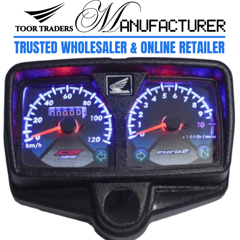 White LED Backlight Glow Motorcycle Speedometer for Honda CG-125 Bike