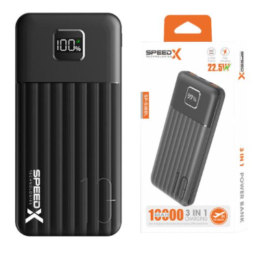 SPEEDX SP-S188L 3IN1 (22.5W) 10000MAH FAST CHARGING POWER BANK